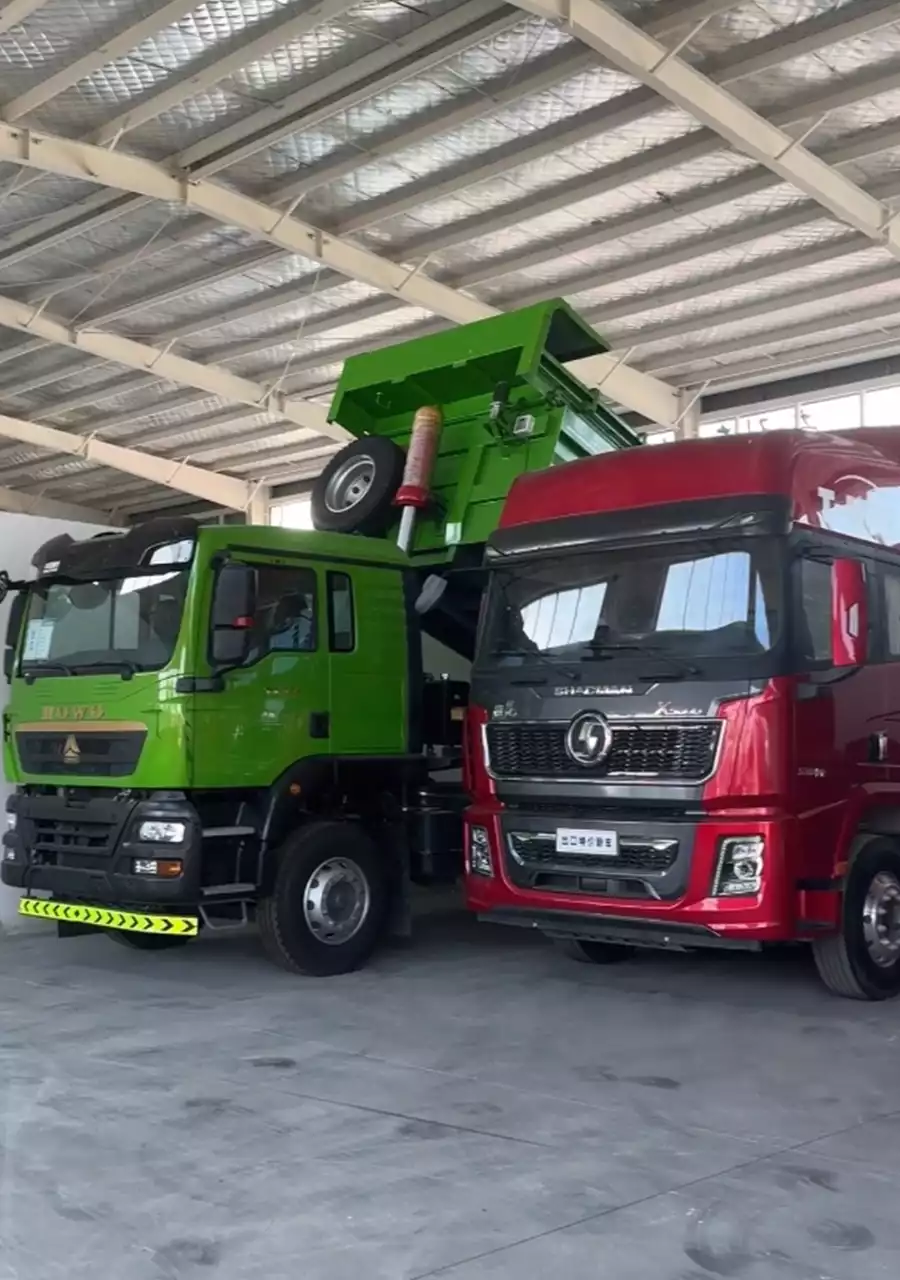 Red, Green, and White Tractor Trucks & Dump Trucks for Sale